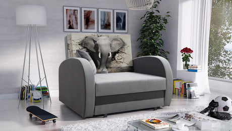 SINGLE SOFA BED TOLA 100CM *CHOICE OF COLORS* EASY CLEAN FABRIC / FOAMDimensions:- width 100 cm- height 85 cm- depth 97 cm- sleeping area 80/195 cm Made on a solid pine skeleton, the structure will allow for long-term and trouble-free use Sleeping functio