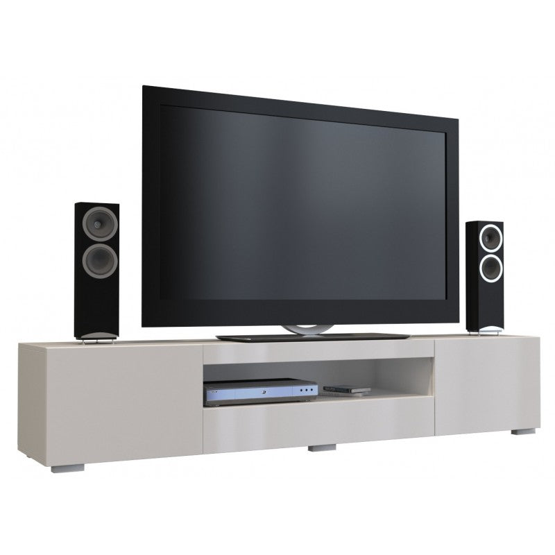 TV STAND SAMBA 200CMThe modern design will meet the expectations of all those who value a combination of simplicity and elegance Minimalistic design The cabinet has 2 functional, spacious compartments on the left and right side and one, centrally located,