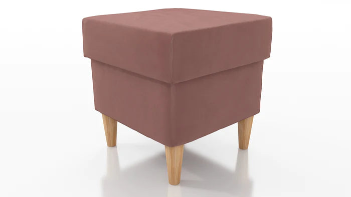 STOOL OSLO WITH STORAGE 40X40CM WOODEN LEGS EASY CLEAN FABRIC KRONOS 29Pouf dimensions: width 40 cm height 43 cm depth 40 cm height of the legs 13 cmPouf opened with a container.Anna Furniture