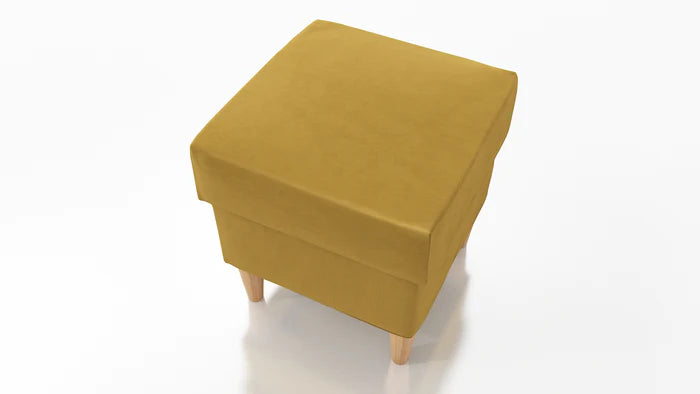STOOL OSLO WITH STORAGE 40X40CM WOODEN LEGS EASY CLEAN FABRIC KRONOS 01Pouf dimensions: width 40 cm height 43 cm depth 40 cm height of the legs 13 cmPouf opened with a container.Anna Furniture