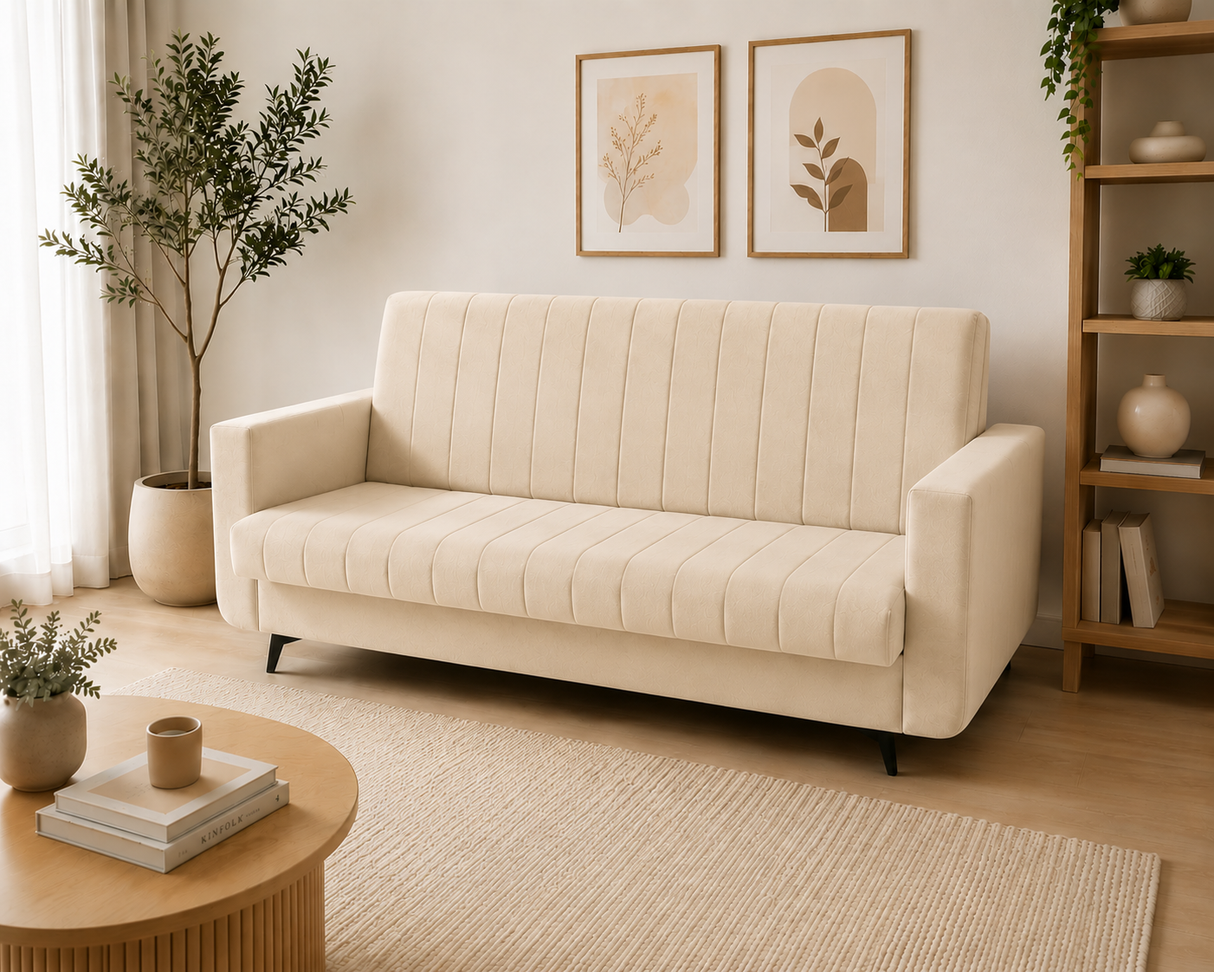 SOFA Z FUNKCJĄ SPANIA LINEA 218 CM / SPRĘŻYNY + PIANKA