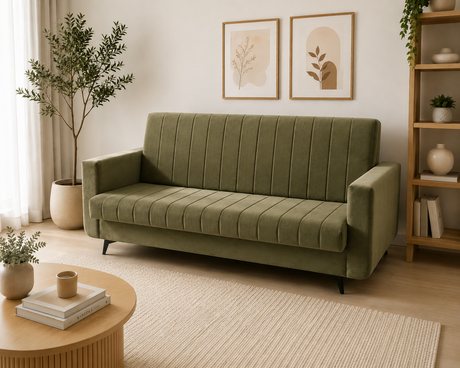 SOFA Z FUNKCJĄ SPANIA LINEA 218 CM / SPRĘŻYNY + PIANKA