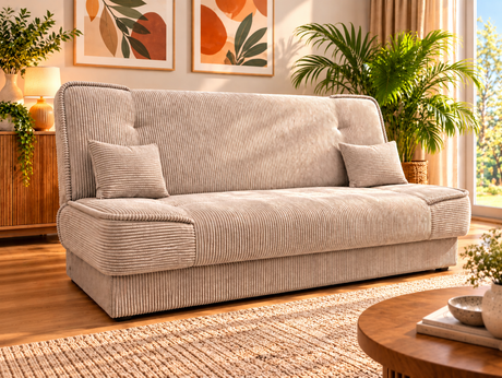 SOFA BED WOLY 198CM / SPRINGS + FOAM - Anna Furniture
