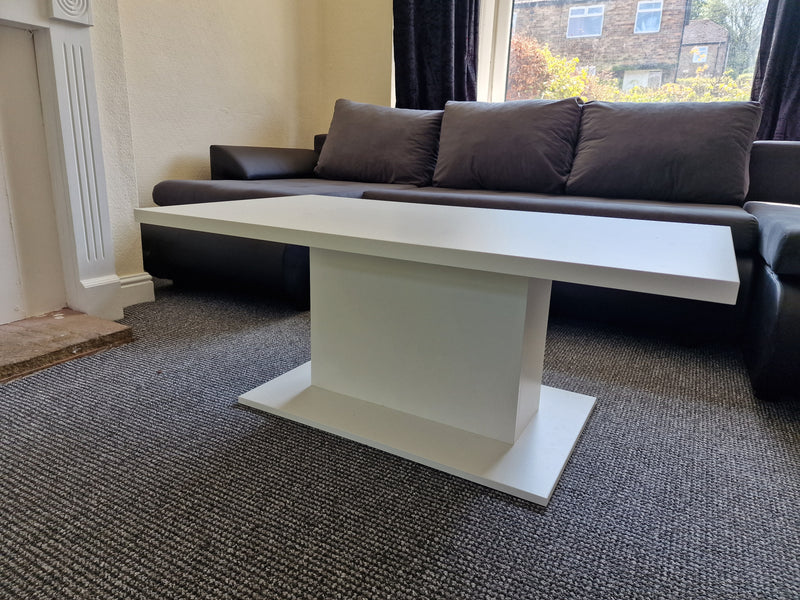 COFFEE TABLE BRISTOL WHITE 110X60CM - Anna Furniture