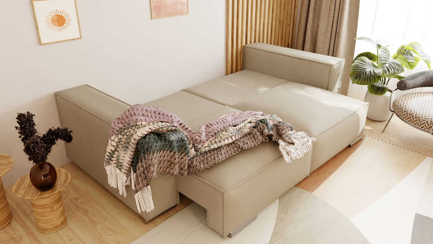 SOFA BED FIORD POSO 34 250cm / SPRINGS + FOAMSOFA DIMENSIONS: sleeping area 154/190 cm width 249 cm depth 94 cm height to the seat 40 cm side height 58 cm seat depth 79 cm (without cushions) seat depth 62 cm (with cushions)* dimensions given with a tolera