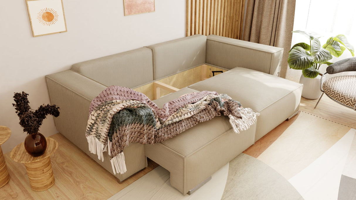 SOFA BED FIORD POSO 55 250cm / SPRINGS + FOAMSOFA DIMENSIONS: sleeping area 154/190 cm width 249 cm depth 94 cm height to the seat 40 cm side height 58 cm seat depth 79 cm (without cushions) seat depth 62 cm (with cushions)* dimensions given with a tolera