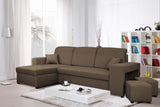 CORNER SOFA BED ARRO 255CM 2X STORAGE SPACE UNIVERSAL CORNER RIGHT/LEFT CORNER / BONELL SPRINGS + FOAMFEATURES:BONELL SPRINGS + T28 FOAM 3 X LARGE BACKREST PILLOWS 2X SMALLER CUSHIONS 2X STORAGE SPACE 2X STOOLBed-folding function DL SYSTEM (The unfolding