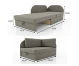 UNIVERSAL CORNER SOFA BED KUBUS CUBE BLUE / TEDDY Children roomTHIS MODEL IS UNIVERSAL WHICH MEANS YOU CAN CHOOSE CORNER SIDE DURING ASSEMBLYCHILDREN CORNER SOFA BEDSOFKA NAROZNIK TAPCZANIK DZIECIECY - depth 77 cm- width 106 cm- height with bacon 50 cm- 7