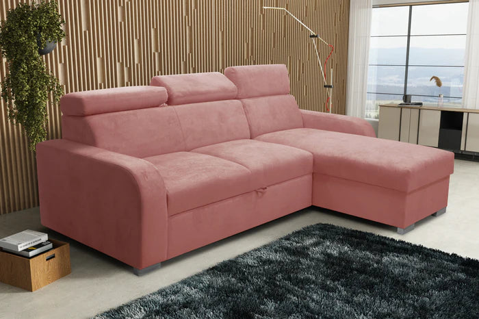 UNIVERSAL CORNER SOFA BED ASTEE 235CM ASTI29 EASY CLEAN FABRIC ADJUSTABLE HEADREST / SPRINGS + FOAMTHIS MODEL IS UNIVERSAL WHICH MEANS YOU CAN CHOOSE CORNER SIDE DURING ASSEMBLYADJUSTABLE HEADREST1X STORAGE SPACE MADE IN ASTI FABRIC CLICK HERE THIS MODEL