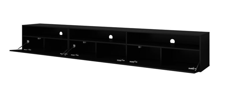 TV WALL UNIT ATHENS BLACK GLOSS/BLACK