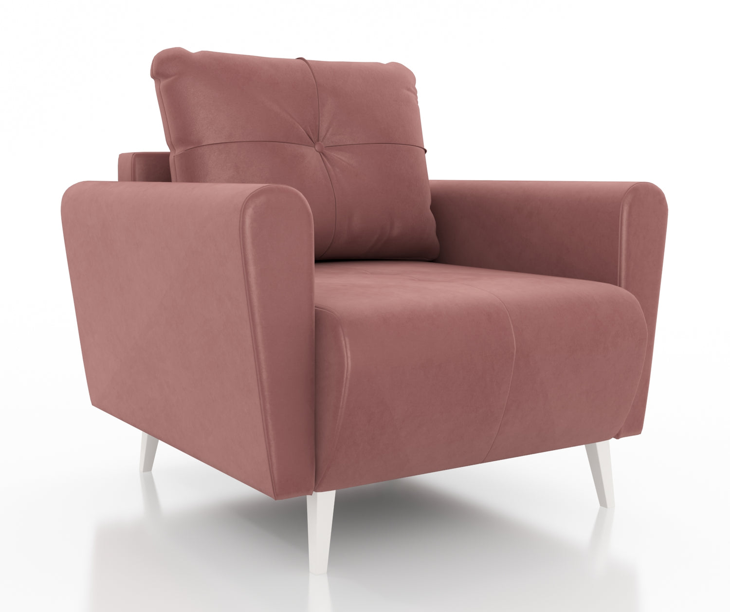 ARMCHAIR MONE EASY CLEAN FABRICChair dimensions: width 90 cm seat width 60 cm height to the seat 44 cm depth 96 cm height of the legs 13 cmSpecification: stain resistant fabric free-standing furniture upholstered in fabric at the back 3-chamber pillow wit