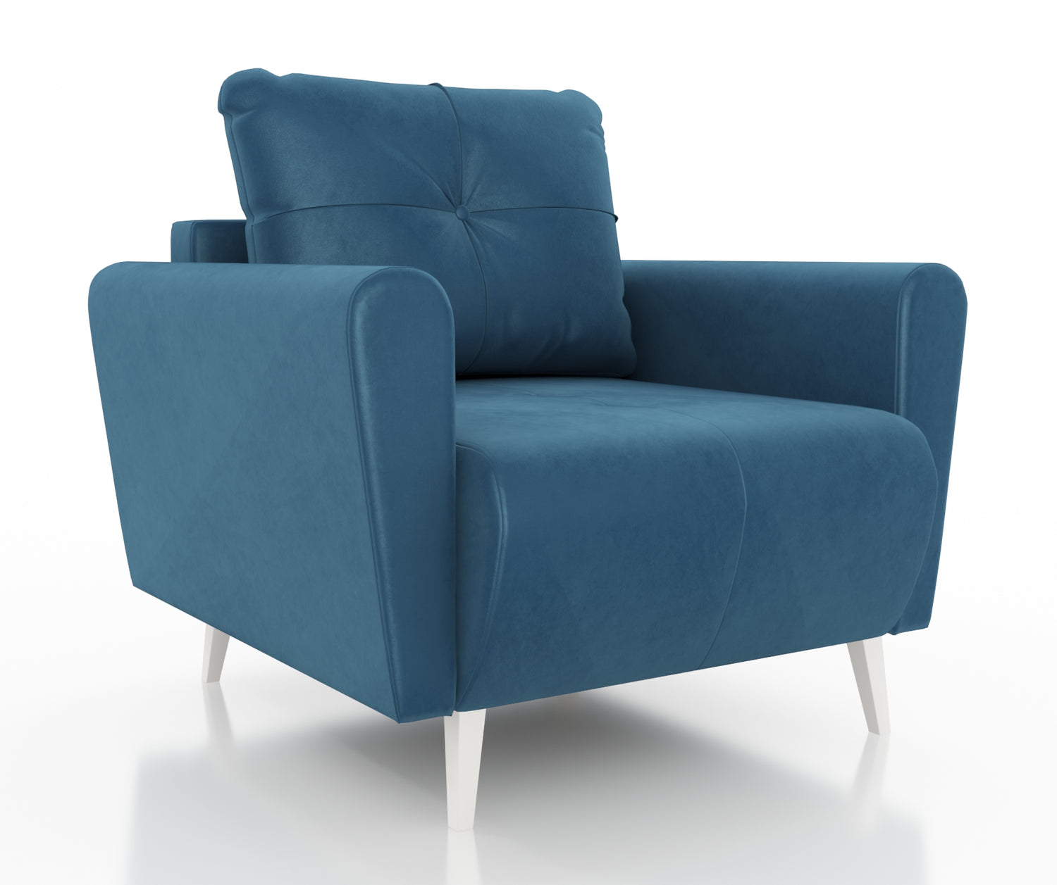 ARMCHAIR MONE EASY CLEAN FABRICChair dimensions: width 90 cm seat width 60 cm height to the seat 44 cm depth 96 cm height of the legs 13 cmSpecification: stain resistant fabric free-standing furniture upholstered in fabric at the back 3-chamber pillow wit