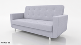SOFA BED NEO 218cm  / SPRINGS + FOAM CHOICE OF COLOR EASY CLEAN FABRIC - Anna Furniture