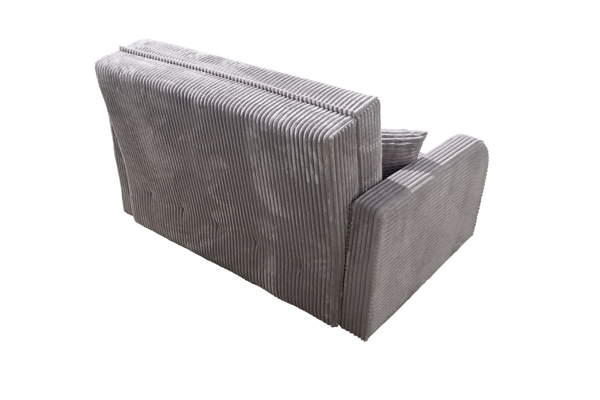 SINGLE SEATER SOFA BED LILY I 103CM / SPRINGS + FOAM / CHOICE OF COLORDimensions:- width 103 cm- height 85 cm- depth 97 cm- sleeping area 80/195 cm Made on a solid wooden frame made of pine, the structure will allow for long-term and trouble-free use Slee