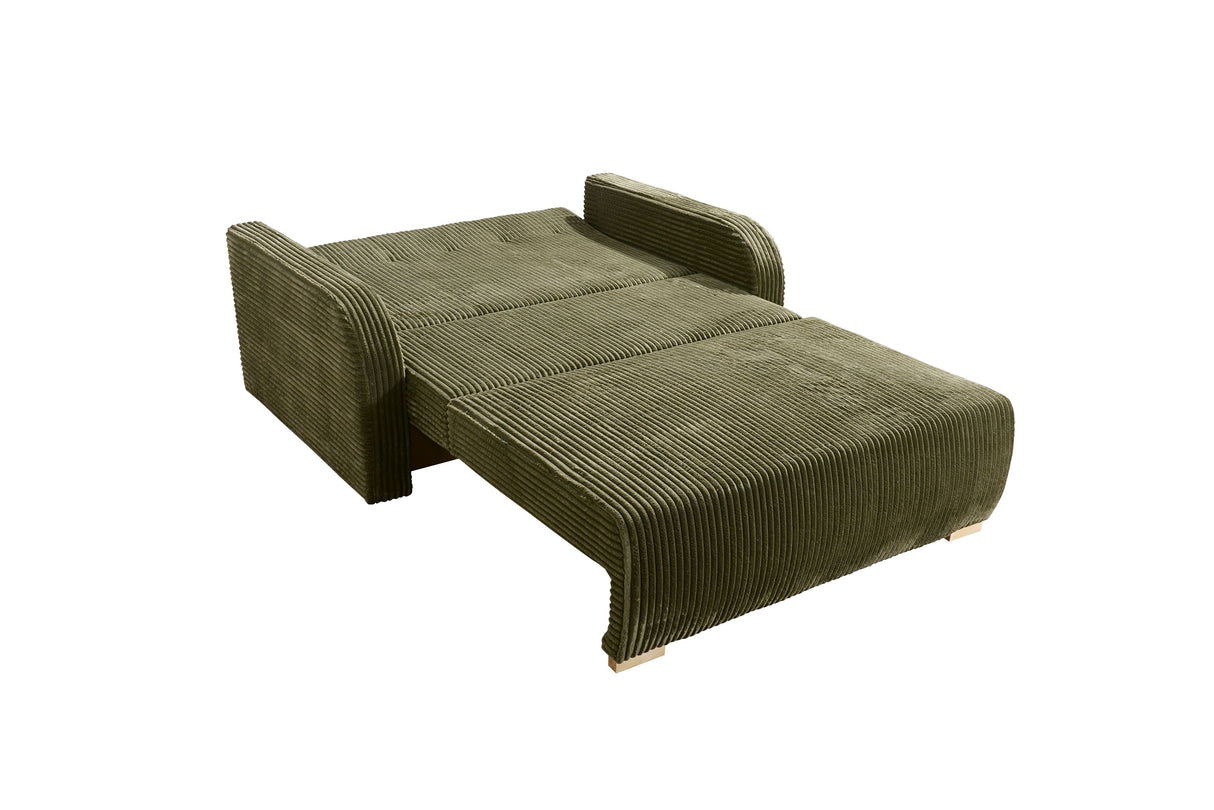 SINGLE SEATER SOFA BED LILY I 103CM / SPRINGS + FOAM / CHOICE OF COLORDimensions:- width 103 cm- height 85 cm- depth 97 cm- sleeping area 80/195 cm Made on a solid wooden frame made of pine, the structure will allow for long-term and trouble-free use Slee