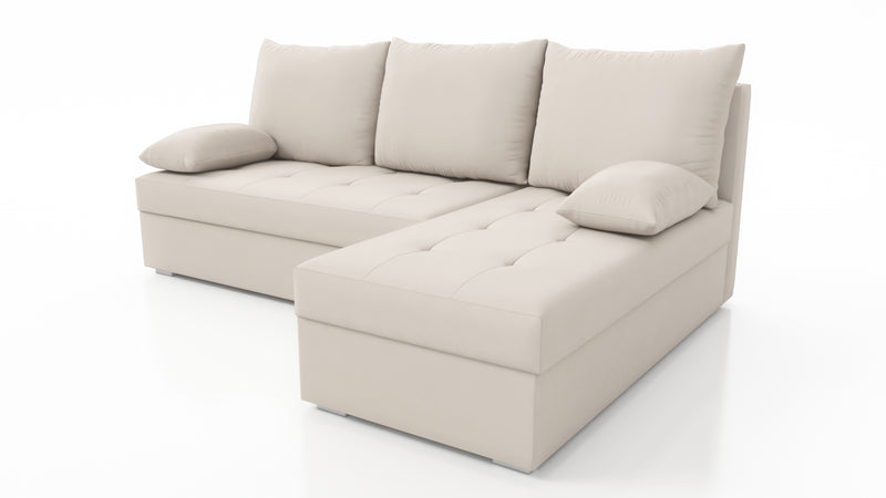 CORNER SOFA BED LOTUS S 200CM 2X STORAGE SPACE