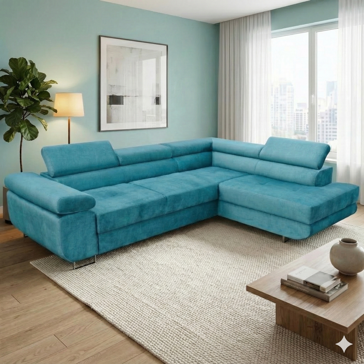 ASH II 273CM KRONOS 13 AZURE / SPRINGS + FOAM