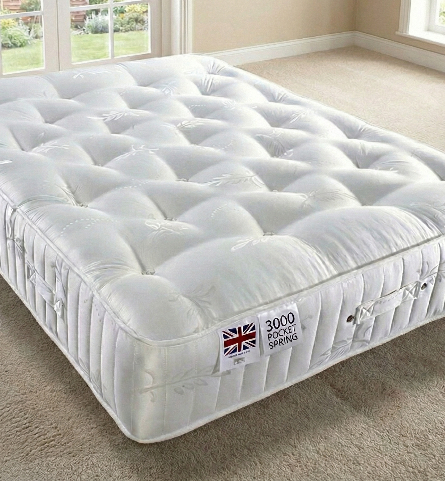 Luxury Wingback Chesterfield Ottoman Bed Frame – Deep Button Tufted Velvet | All Sizes