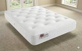 Luxury Velvet Bed with Deep Diamond Tufting & Chrome Feet – All Sizes