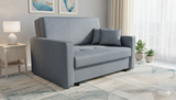 NEW! 2 SEATER SOFA BED SMART II 137CM CHOICE OF COLORS / SPRINGS + FOAM - Anna Furniture