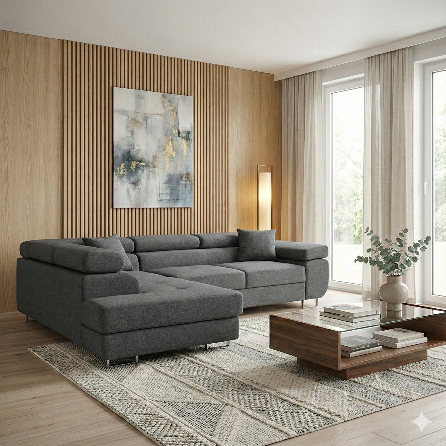 ASH II 273CM KRONOS 34 DARK GREY / SPRINGS + FOAM