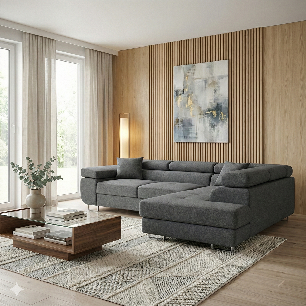 ASH II 273CM KRONOS 34 DARK GREY / SPRINGS + FOAM