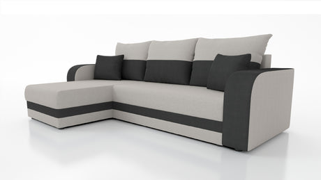 CORNER SOFA BED HAWO 242cm universal RIGHT/LEFT CORNER / FOAM + SPINGS