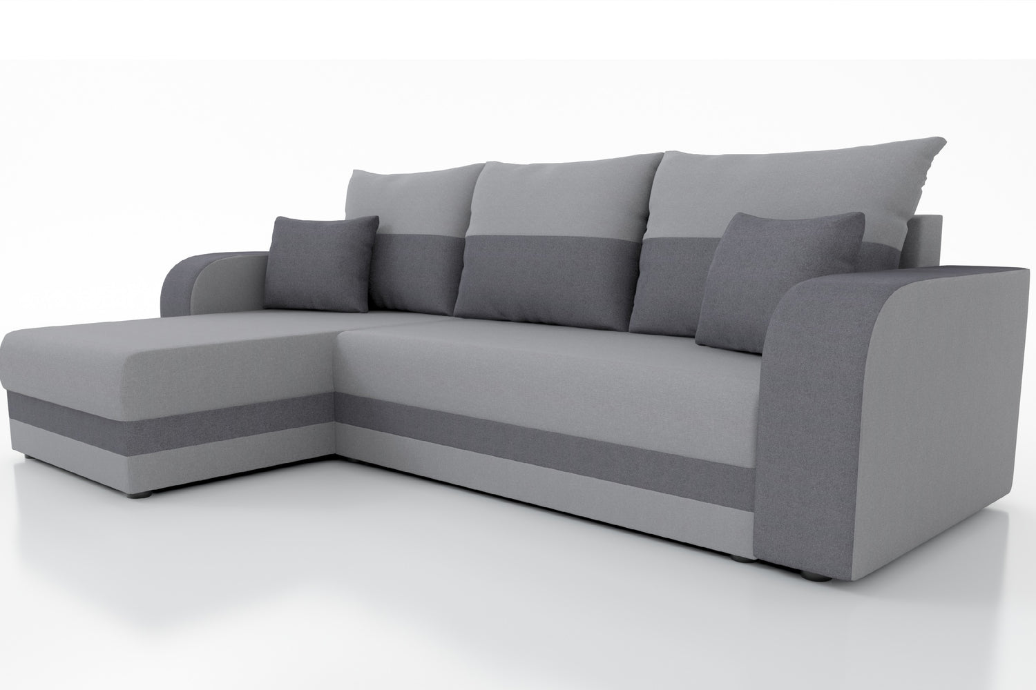 CORNER SOFA BED HAWO 242cm universal RIGHT/LEFT CORNER / FOAM + SPINGS