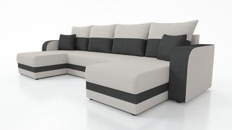 CORNER SOFA BED HAWO U SHAPE 278CM / FOAM + SPRINGS