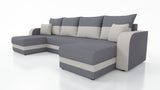 CORNER SOFA BED HAWO U SHAPE 278CM / FOAM + SPRINGS