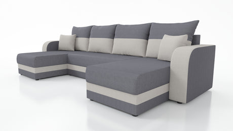 CORNER SOFA BED HAWO U SHAPE 278CM / FOAM + SPRINGS