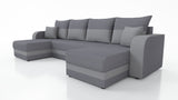CORNER SOFA BED HAWO U SHAPE 278CM / FOAM + SPRINGS