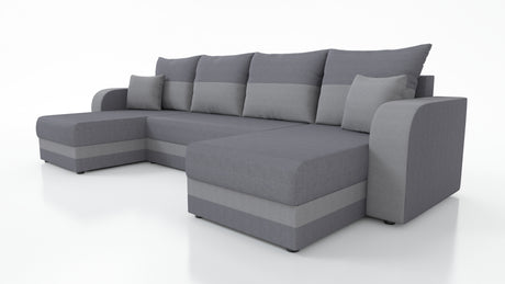 CORNER SOFA BED HAWO U SHAPE 278CM / FOAM + SPRINGS