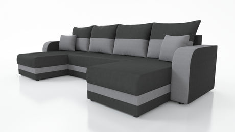 CORNER SOFA BED HAWO U SHAPE 278CM / FOAM + SPRINGS