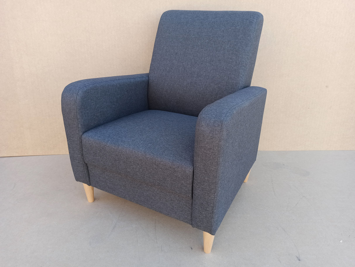 ARMCHAIR CARLO 74x90cm CHOICE OF MANY COLORSARMCHAIR CARLO is a beautiful free-standing chair made from strong, durable materials like pine wood, chipboard, fibreboard, and beech legs. The seat is carefully crafted with a corrugated spring and high-qualit