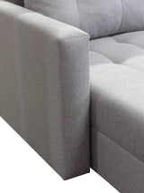 CORNER SOFA BED BRIAN 222CM + STORAGE PUFF / OTTOMAN MALMO 72 UNIVERSAL RIGHT/LEFT CORNER / BONELL SPINGS + FOAMTHIS MODEL IS UNIVERSAL WHICH MEANS YOU CAN CHOOSE CORNER SIDE DURING ASSEMBLYMADE IN MALMO FABRIC CLICK HERE3x PILLOWS INCLUDED2X STORAGE SPAC