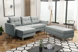 CORNER SOFA BED BRIAN 222CM + STORAGE PUFF / OTTOMAN MALMO 72 UNIVERSAL RIGHT/LEFT CORNER / BONELL SPINGS + FOAMTHIS MODEL IS UNIVERSAL WHICH MEANS YOU CAN CHOOSE CORNER SIDE DURING ASSEMBLYMADE IN MALMO FABRIC CLICK HERE3x PILLOWS INCLUDED2X STORAGE SPAC