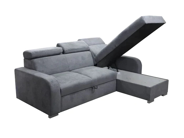 UNIVERSAL CORNER SOFA BED ASTEE 235CM ASTI26 EASY CLEAN FABRIC ADJUSTABLE HEADREST / SPRINGS + FOAMTHIS MODEL IS UNIVERSAL WHICH MEANS YOU CAN CHOOSE CORNER SIDE DURING ASSEMBLYADJUSTABLE HEADREST1X STORAGE SPACE MADE IN ASTI FABRIC CLICK HERE THIS MODEL