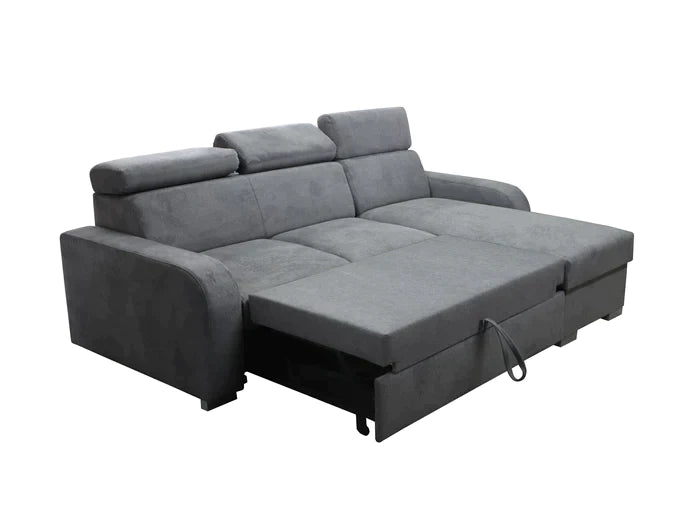 UNIVERSAL CORNER SOFA BED ASTEE 235CM ASTI29 EASY CLEAN FABRIC ADJUSTABLE HEADREST / SPRINGS + FOAMTHIS MODEL IS UNIVERSAL WHICH MEANS YOU CAN CHOOSE CORNER SIDE DURING ASSEMBLYADJUSTABLE HEADREST1X STORAGE SPACE MADE IN ASTI FABRIC CLICK HERE THIS MODEL