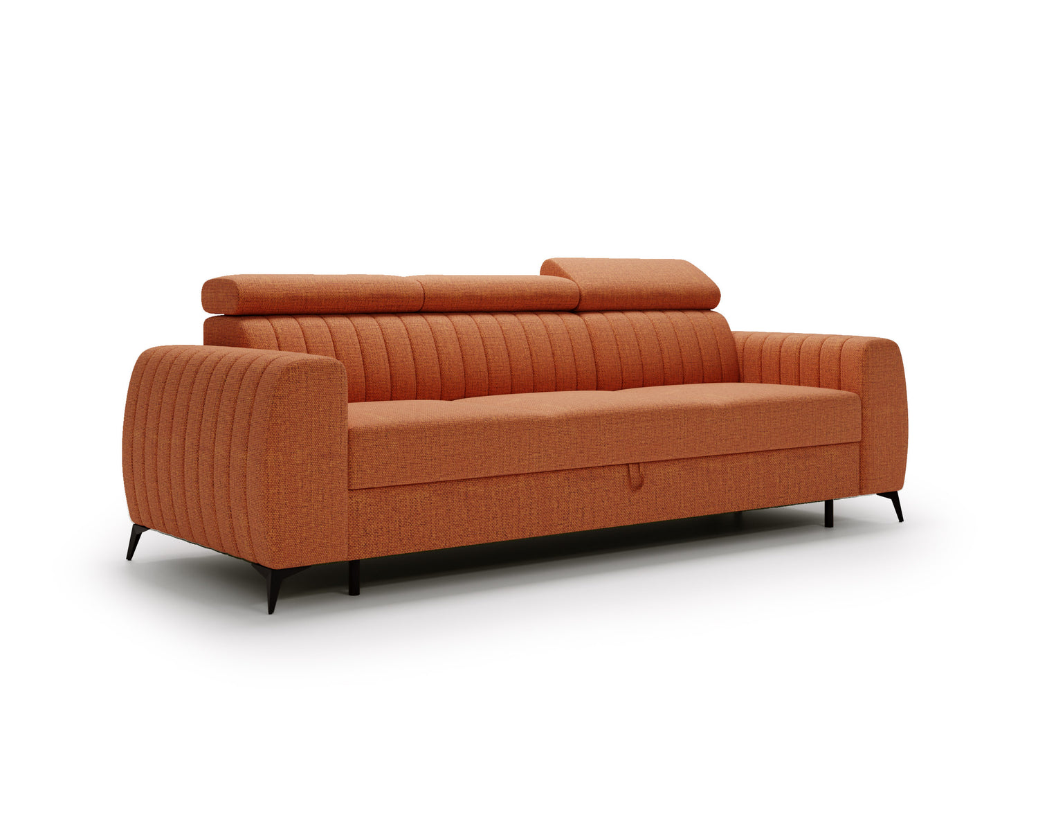 NOWOŚĆ!! SOFA Z FUNKCJĄ SPANIA AURA 258 CM, PIANKA + SPRĘŻYNY FALISTE, DOSTĘPNA W RÓŻNYCH KOLORACH