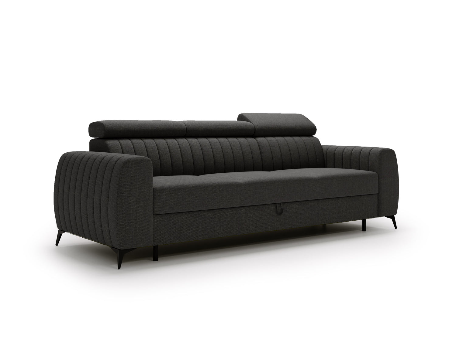 NOWOŚĆ!! SOFA Z FUNKCJĄ SPANIA AURA 258 CM, PIANKA + SPRĘŻYNY FALISTE, DOSTĘPNA W RÓŻNYCH KOLORACH