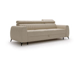 NOWOŚĆ!! SOFA Z FUNKCJĄ SPANIA AURA 258 CM, PIANKA + SPRĘŻYNY FALISTE, DOSTĘPNA W RÓŻNYCH KOLORACH