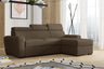 UNIVERSAL CORNER SOFA BED LAMBI 249CM BOUCLE FABRIC ADJUSTABLE HEADREST *CHOICE OF COLORS* / SPRINGS + FOAMADJUSTABLE HEADRESTSBOUCLE FABRIC1X STORAGE SPACEMADE IN LAMBI FABRIC CLICK HERE THIS MODEL IS UNIVERSAL WHICH MEANS YOUR CAN CHOOSE CORNER SIDE DUR