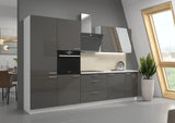LARA KITCHEN SET CAPPUCINO GLOSSFunctions:silent closing systemThe set includes:lower cabinets:60 DK-210 2F - width: 60cm, depth: 57cm, height: 210cm,60 DP-210 2F - width: 60cm, depth: 57cm, height: 210cm,80 D 3S BB - width: 80cm, depth: 52cm, height: 82c