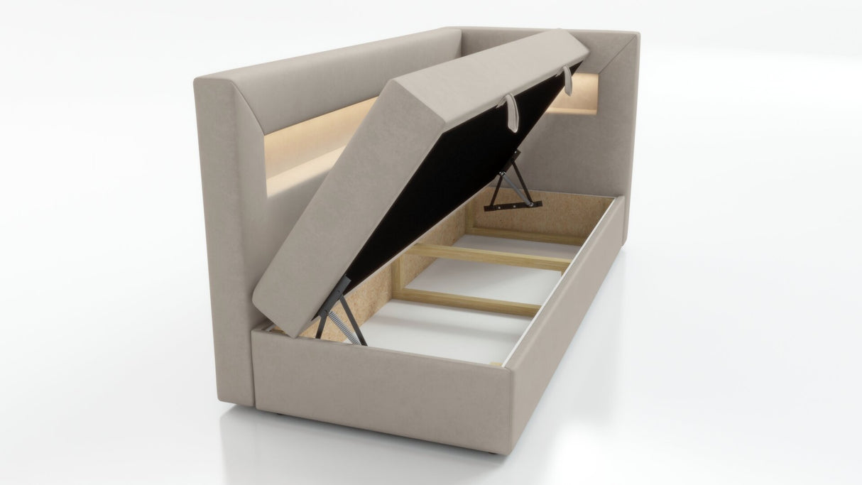 SINGLE BED ADA 100X200CM WITH LED LIGHT