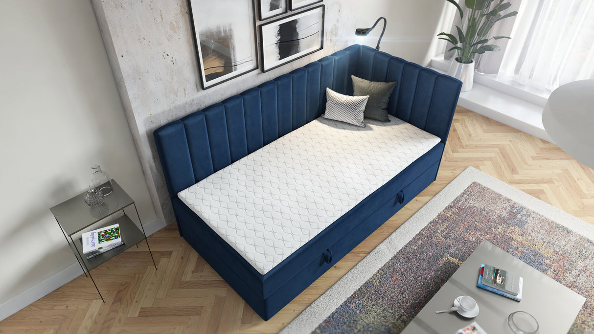 SINGLE BED LARA 100X200CM WITH LIGHT AND USB