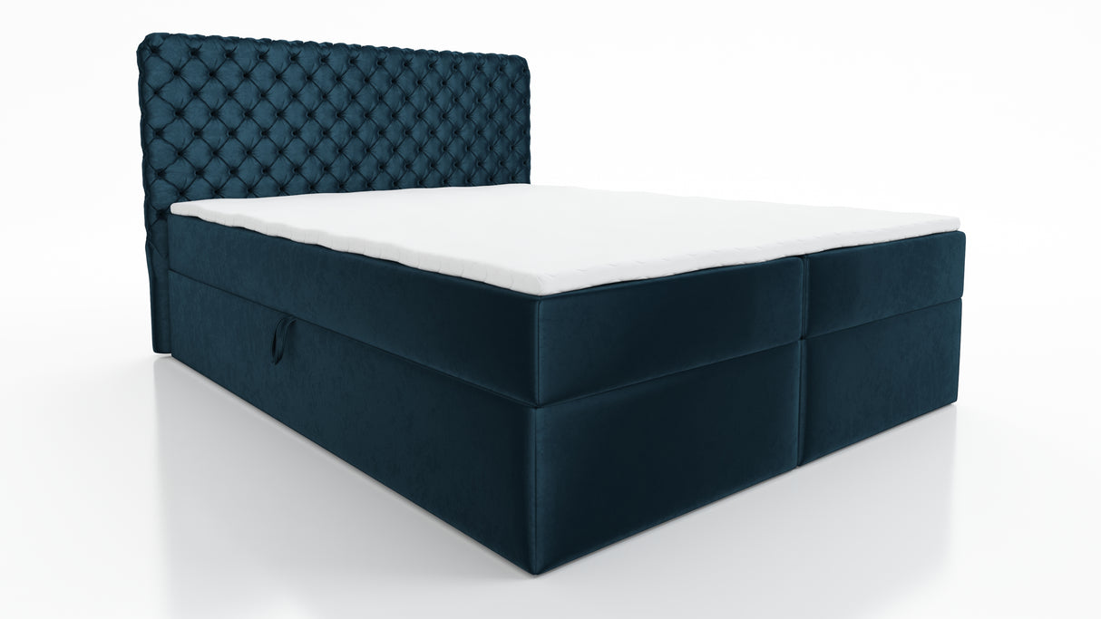 CONTINENTAL BED CHESTERFIELD 2X LIFT UP STORAGE BOX 140 / 160 / 180CM