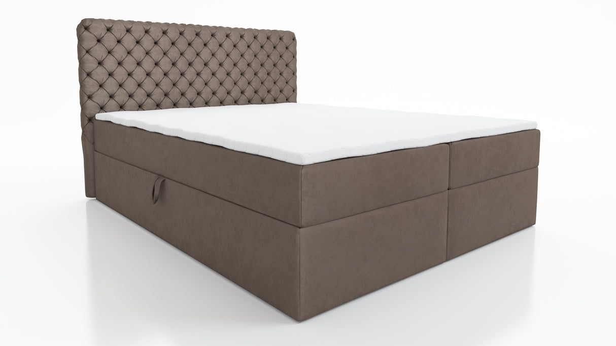 CONTINENTAL BED CHESTERFIELD 2X LIFT UP STORAGE BOX 140 / 160 / 180CM