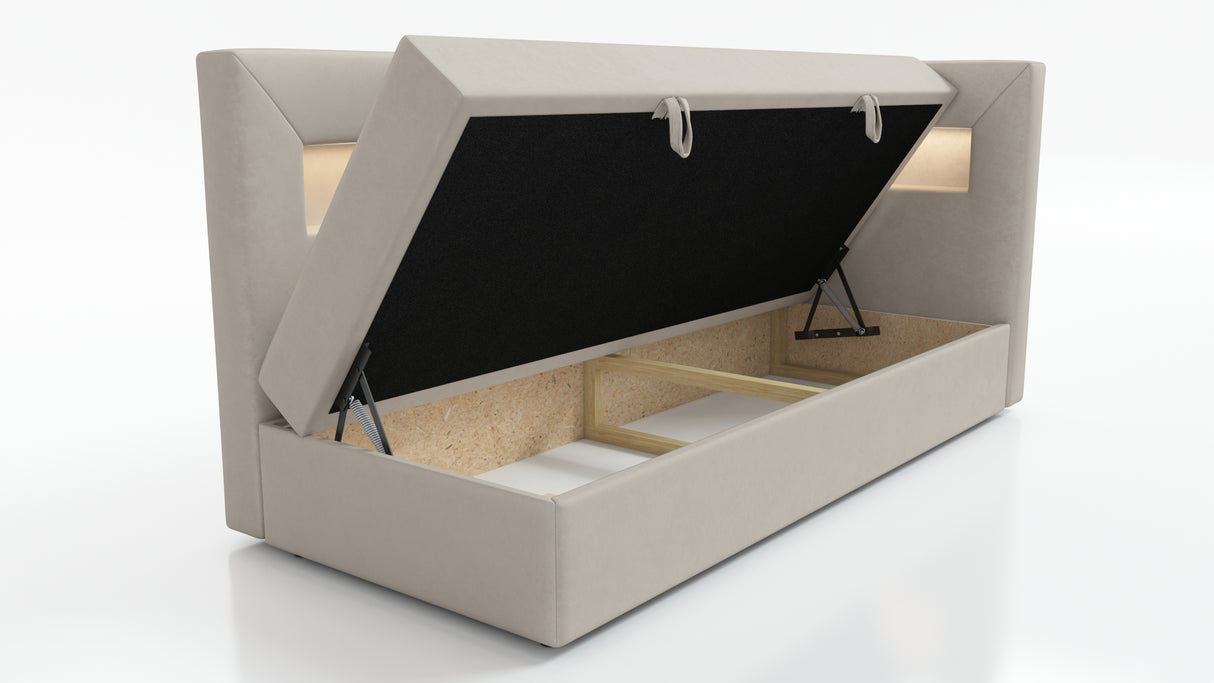 SINGLE BED ADA 100X200CM WITH LED LIGHT