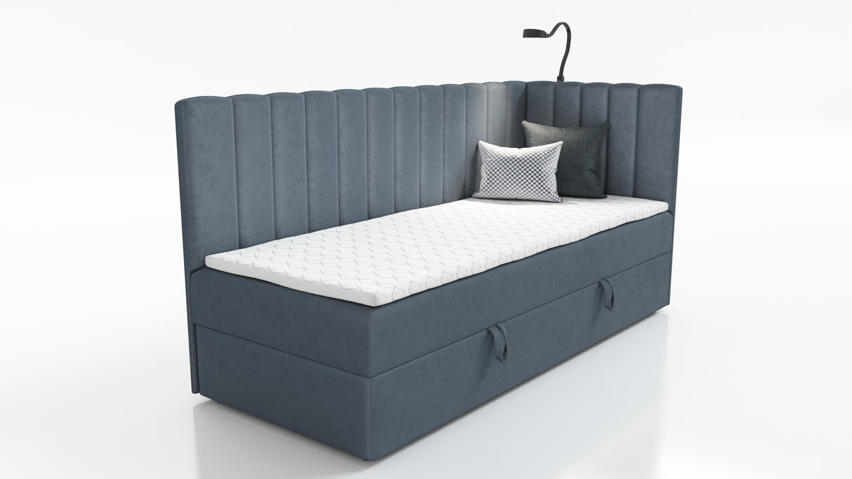 SINGLE BED LARA 90X200CM WITH LIGHT AND USB